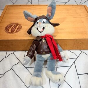 Bugs Bunny Pilot 24K Special Effects Plush Warner Bro Posable Ears Vintage 1993